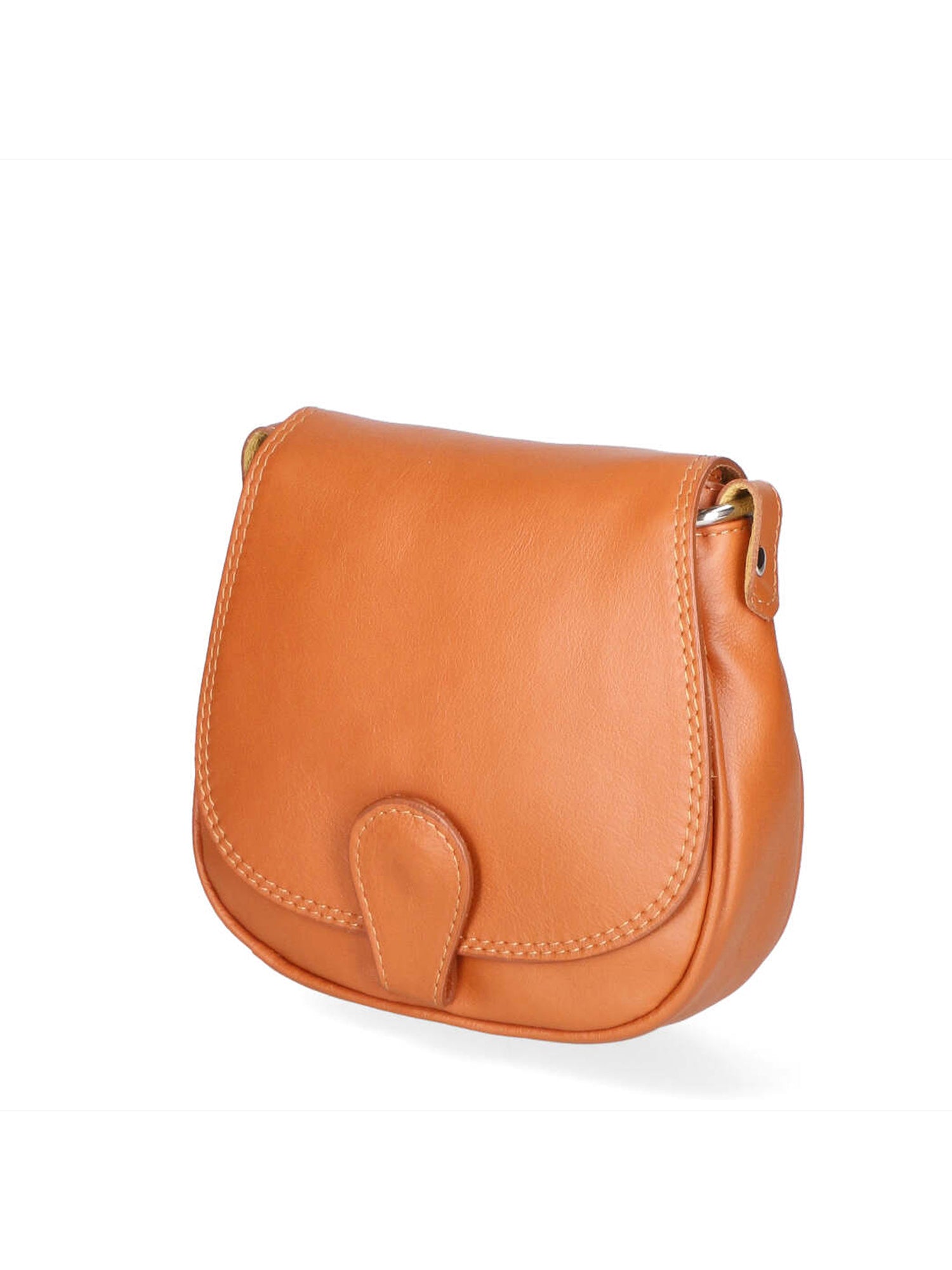 Bianca Borsa a tracolla da donna Vera pelle 10016 1020-S17 CUOIO SCURO Gave Lux