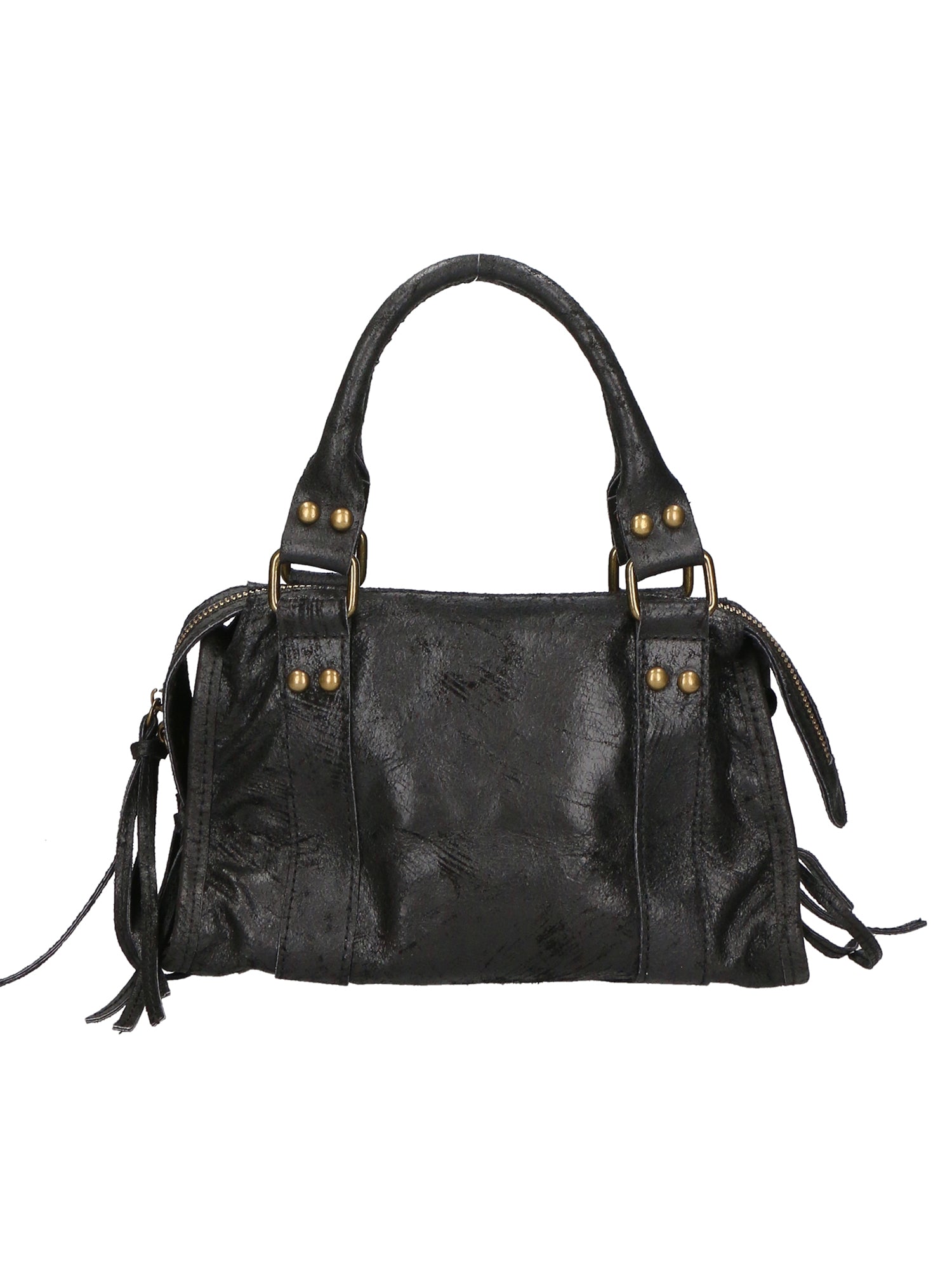 Erisia Borsa a spalla da donna Vera pelle 06091-NERO Gave Lux