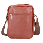 Borsa a tracolla uomo 100% pelle PU PCL3076-BROWN Northampton Polo Club
