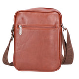 Borsa a tracolla uomo 100% pelle PU PCL3076-BROWN Northampton Polo Club