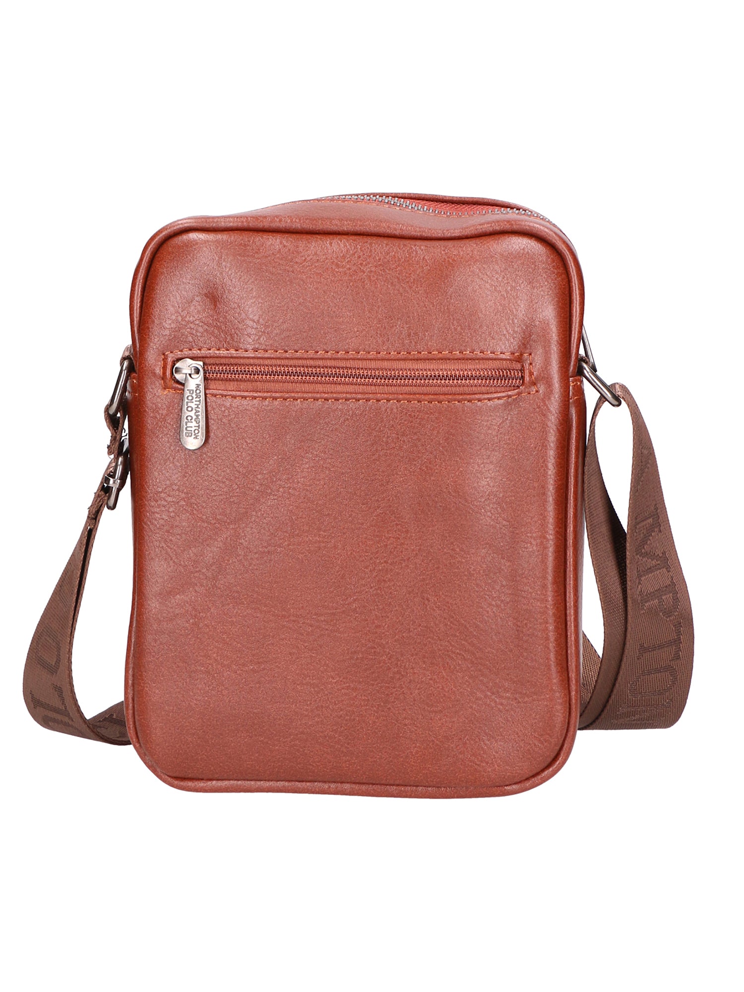 Borsa a tracolla uomo 100% pelle PU PCL3076-BROWN Northampton Polo Club