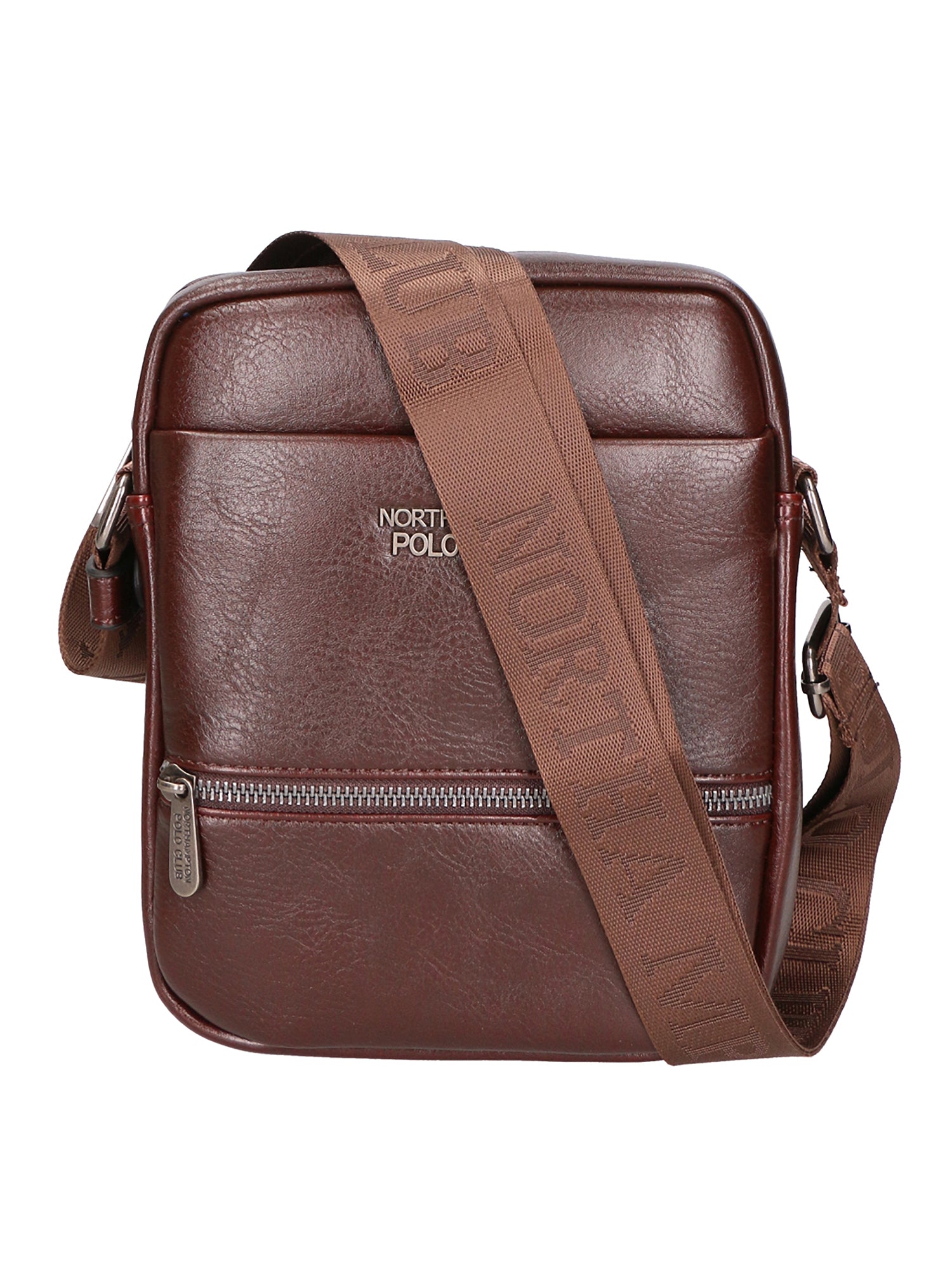 Borsa a tracolla uomo 100% pelle PU PCL3084-COFFEE Northampton Polo Club