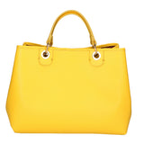 Azurite Borsa a mano da donna 100% pelle 06105-D64 GIALLO YELLOW Gave Lux