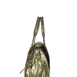 Novara Borsa a spalla da donna Vera pelle 06090 LM-L007 VERDE Gave Lux