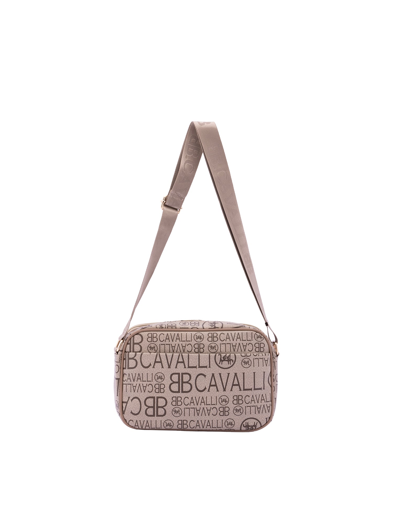 Borsa a tracolla da donna Ecopelle BC1374-KHAKI B Cavalli