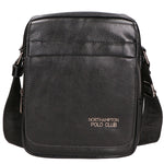 Borsa a tracolla uomo in pelle PU Casual PCL3081-BLACK Northampton Polo Club
