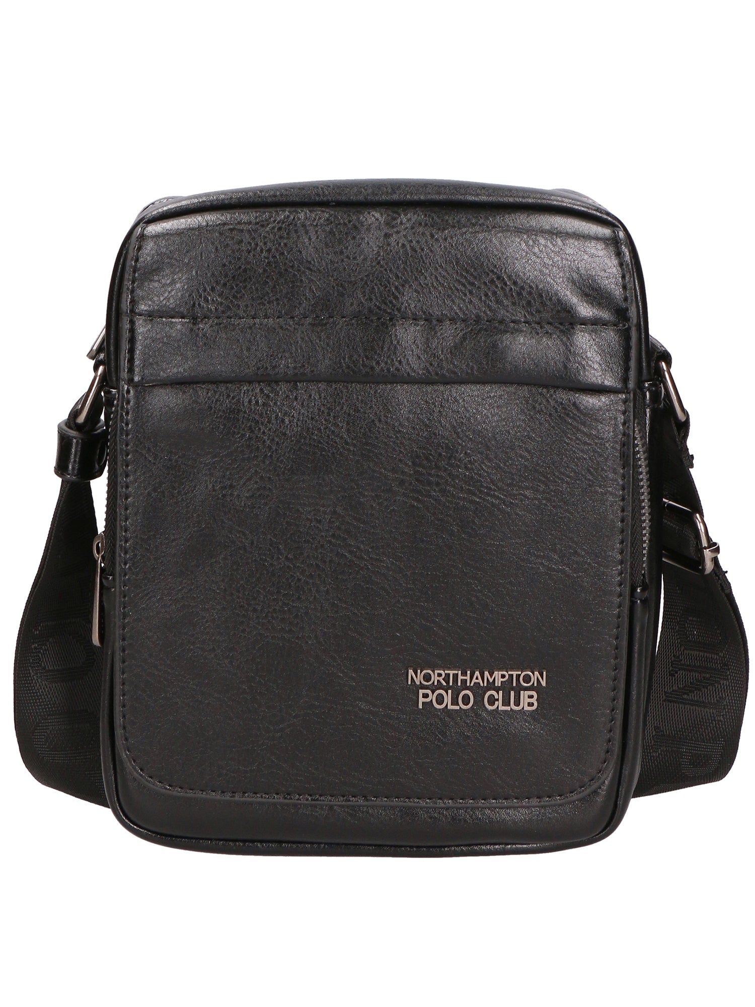 Borsa a tracolla uomo in pelle PU Casual PCL3081-BLACK Northampton Polo Club