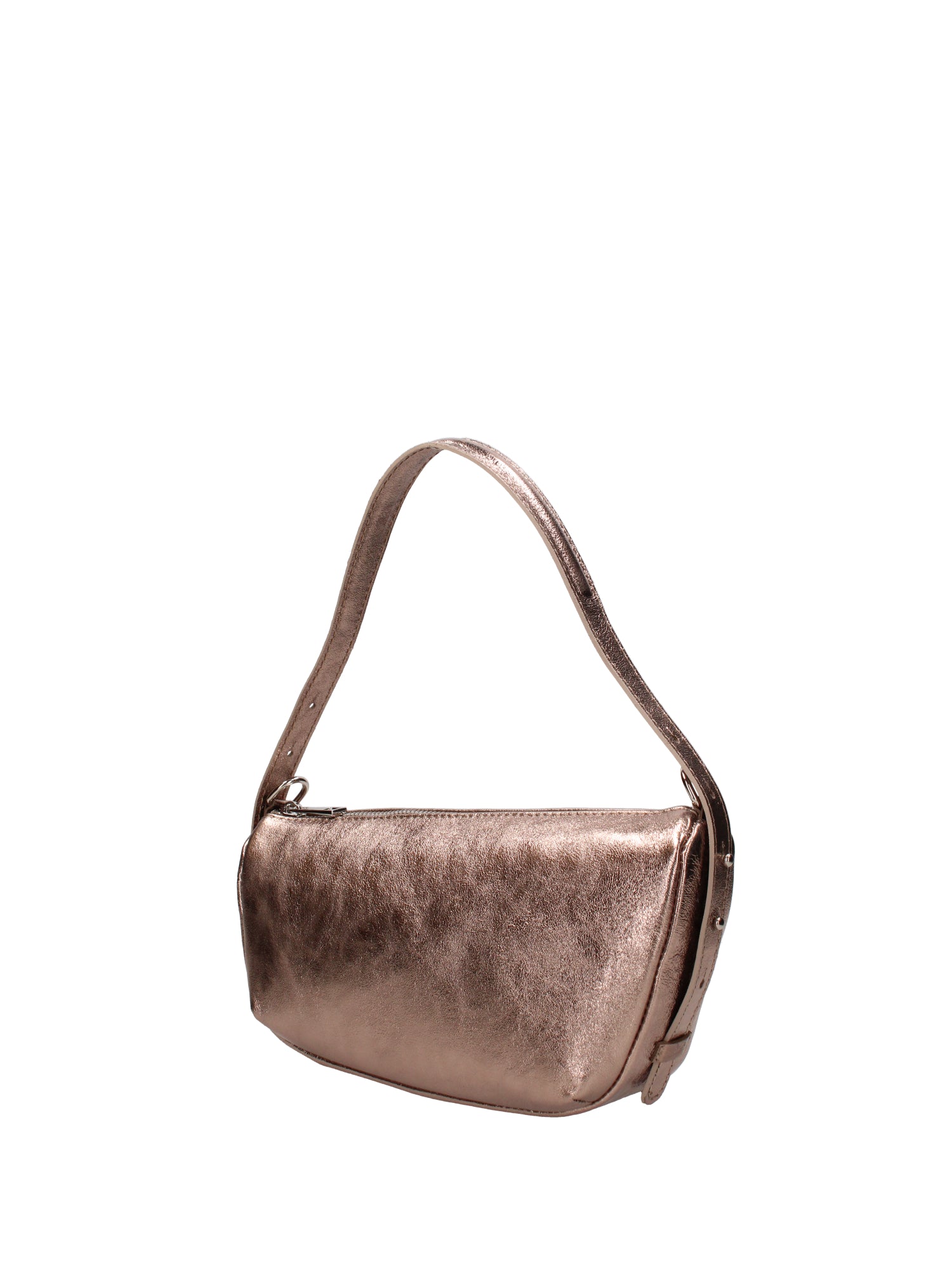 Borsa a spalla da donna Vera pelle e metallo 07228-L005 BRONZO Roberta Rossi