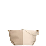 Borsa a spalla da donna Vera pelle 07165-D37 LATTE+D05 TAUPE Roberta Rossi