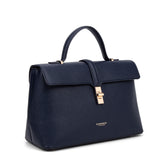 Borsa a mano da donna 100% pelle vegana PU 755-2PT-NAVYBLUE Diana&co