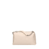 Borsa a spalla da donna Vera pelle 07141-D37 LATTE Viola Castellani