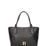 Borsa a mano da donna 100% vera pelle JR-W-1157-JRDO-BLACK + GOLD John Richmond