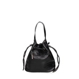 Borsa a secchiello da donna Ecopelle F6714-3-BLACK David Jones