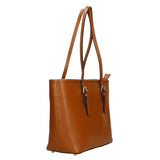 Chantal Borsa a spalla da donna Vera pelle 3303-SF17 CUOIO SCURO DARK COGNAC Gave Lux