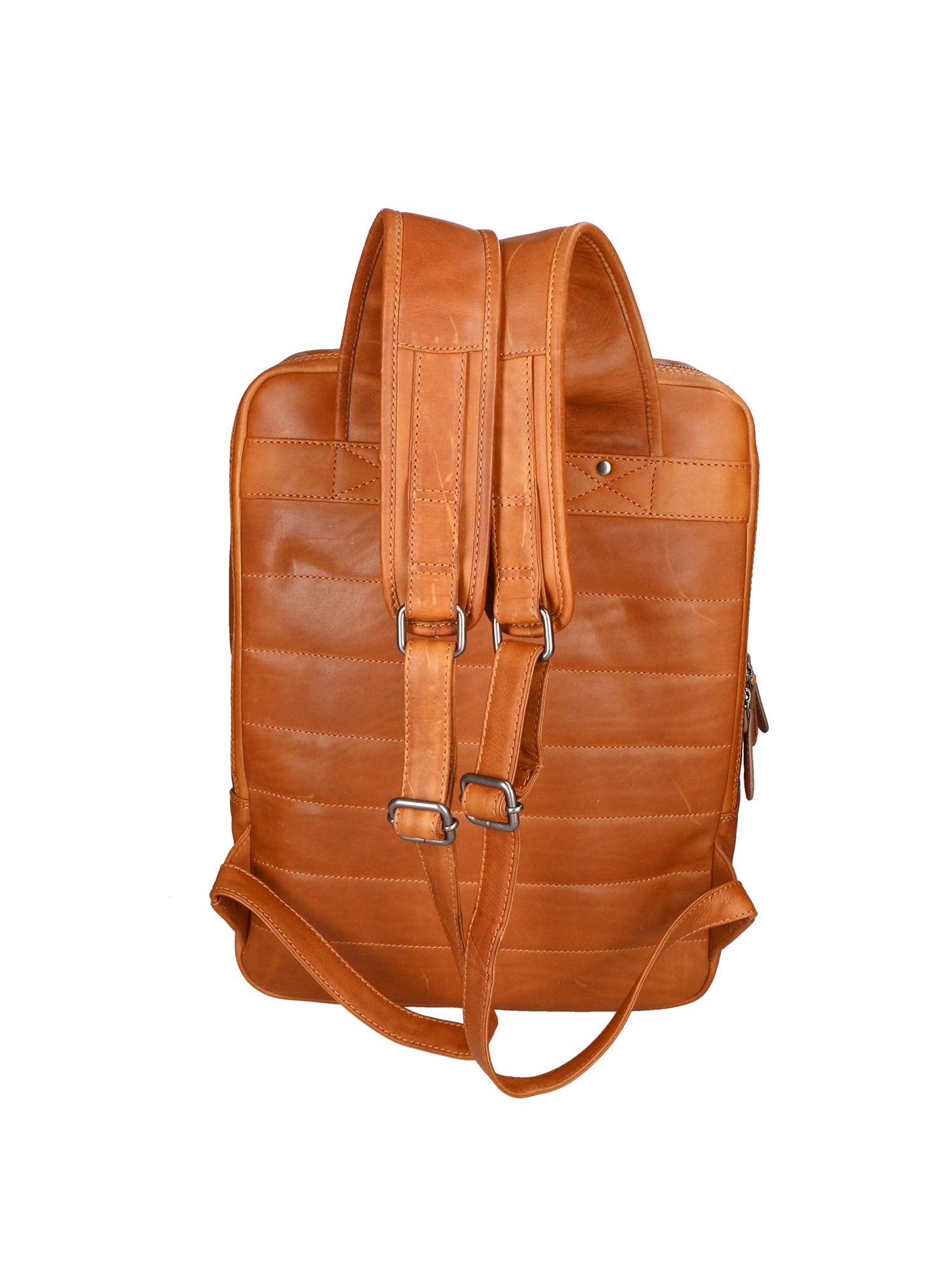 Zaino da uomo in vera pelle RFID HILB-3365-CUOIO Hill Burry