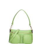 Borsa a spalla da donna Vera pelle 07147-D12 VERDE Roberta Rossi