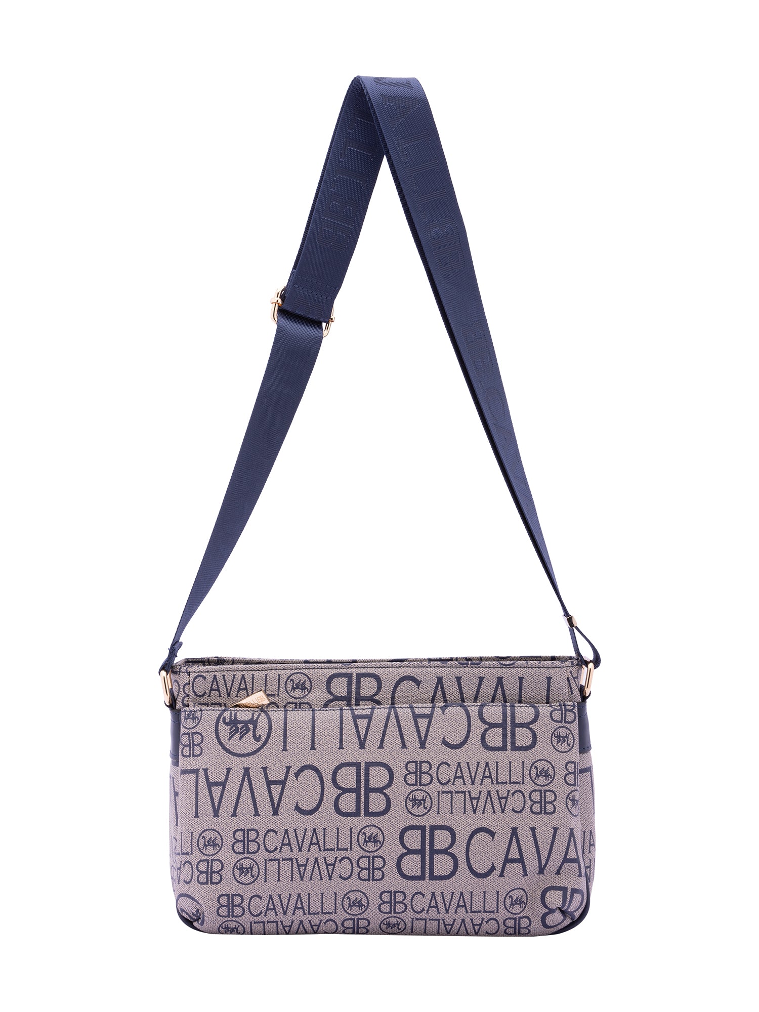 Borsa a tracolla da donna Ecopelle BC1438-BLU B Cavalli