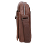 Borsa a tracolla uomo 100% pelle PU PCL3003-COFFEE Northampton Polo Club