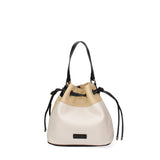 Borsa a secchiello da donna Ecopelle F6714-3-BEIGE - YELLOW David Jones