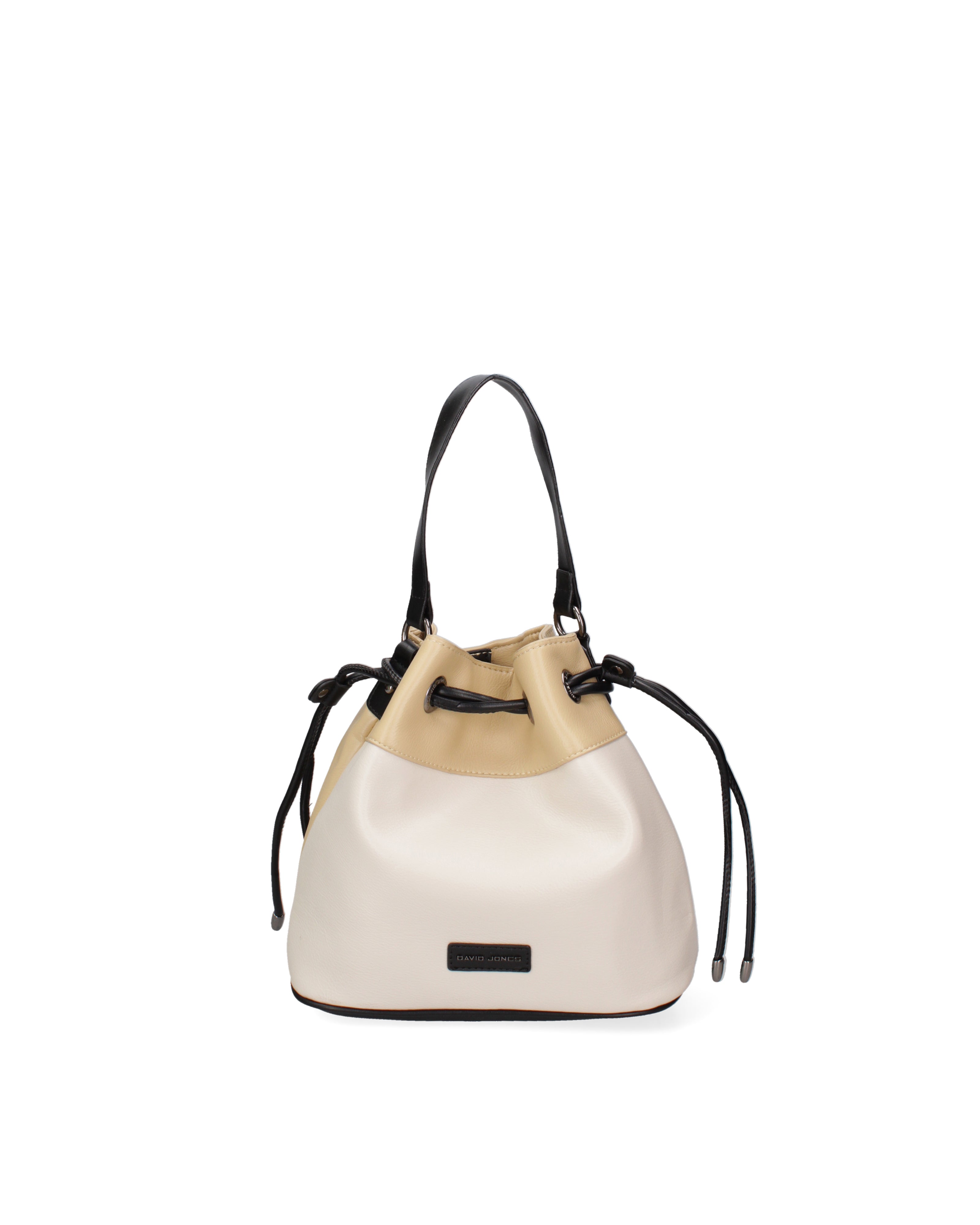 Borsa a secchiello da donna Ecopelle F6714-3-BEIGE - YELLOW David Jones