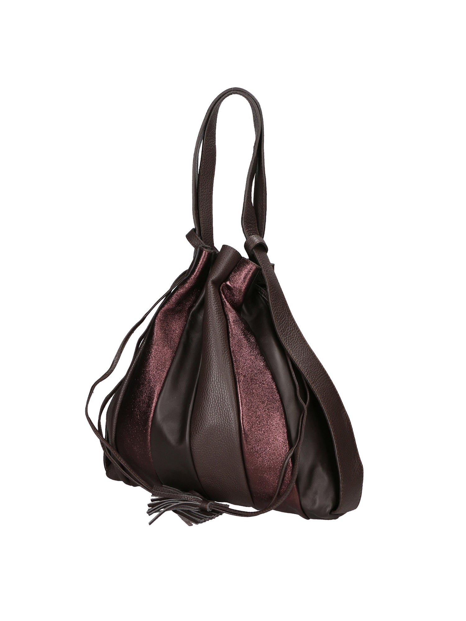 Oceania Borsa a spalla da donna Vera pelle 580041-T.MORO DARK BROWN Gave Lux