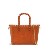 Borsa a mano da donna 100% Pvc FLAT GLAS S-CARAMELLO STRASS Marc Ellis