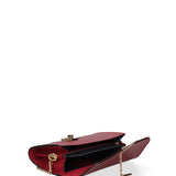 Borsa a tracolla da donna Vera pelle 00734-LU08 ROSSO Viola Castellani