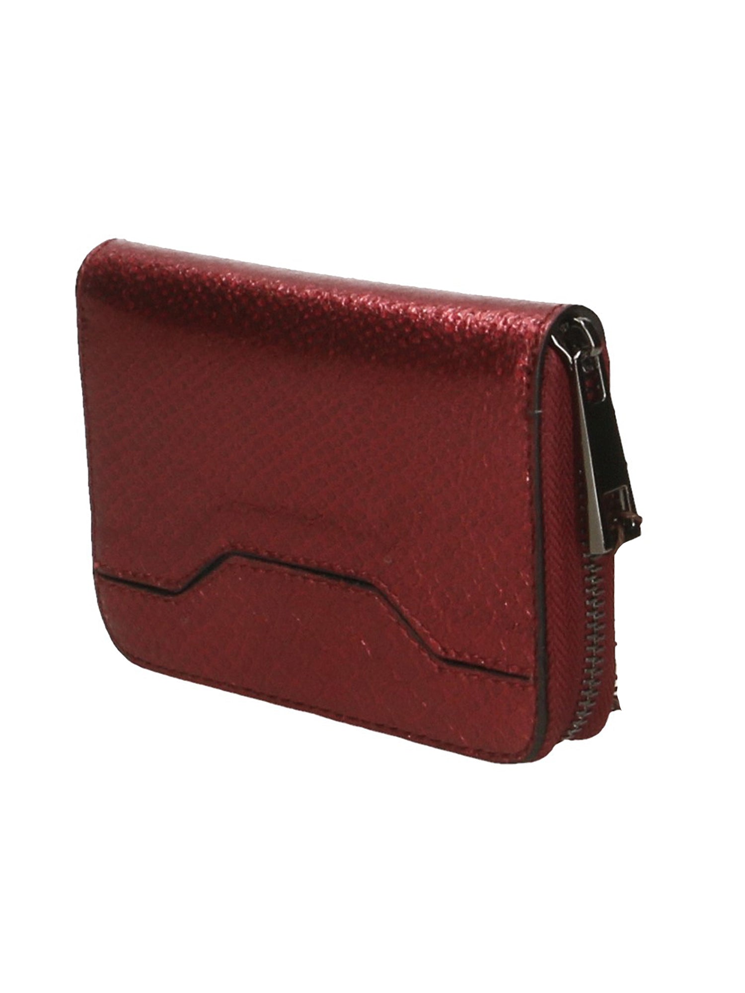 Nohemi Portafoglio donna vera pelle Zip 524072-ROSSO RED Gave Lux