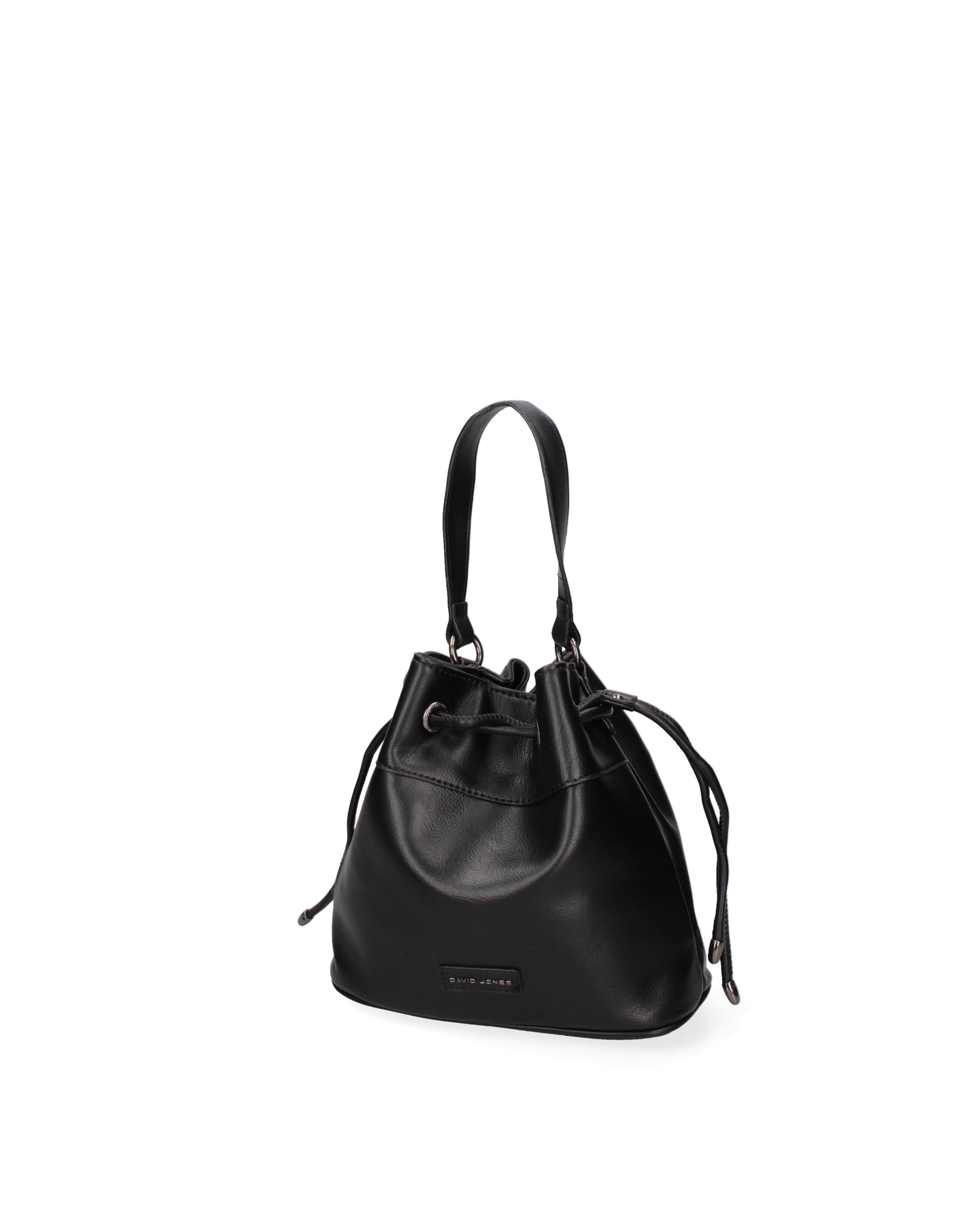 Borsa a secchiello da donna Ecopelle F6714-3-BLACK David Jones