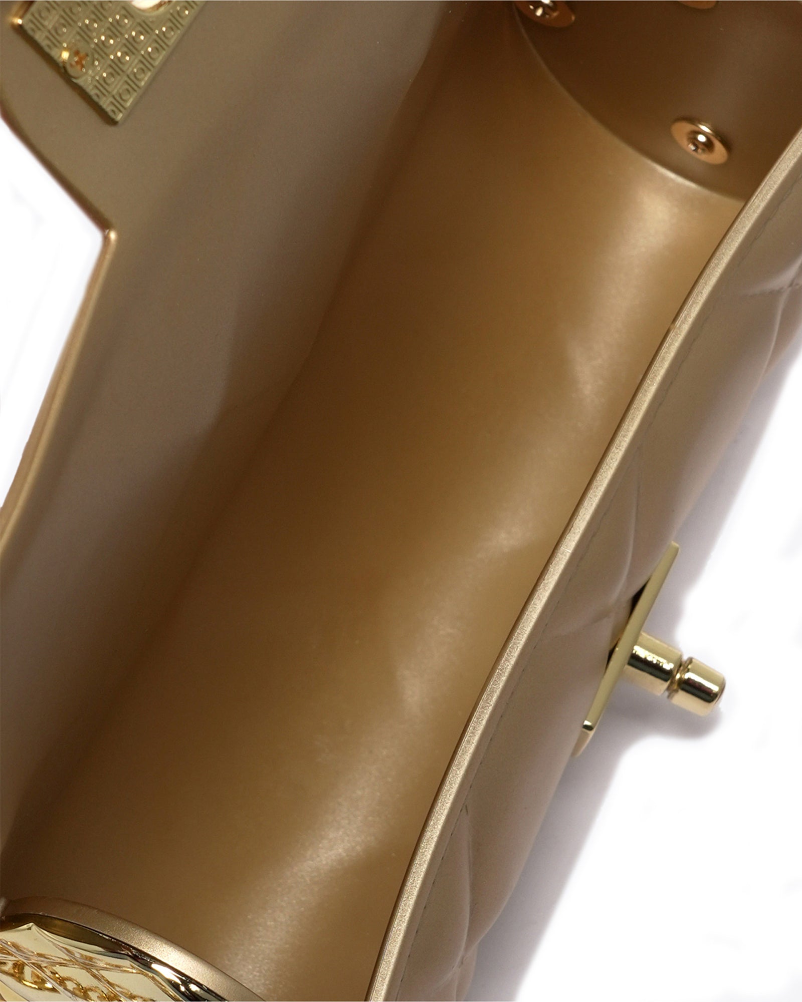 Borsa a mano da donna 100% Pvc FLAT MOON-GOLD Marc Ellis
