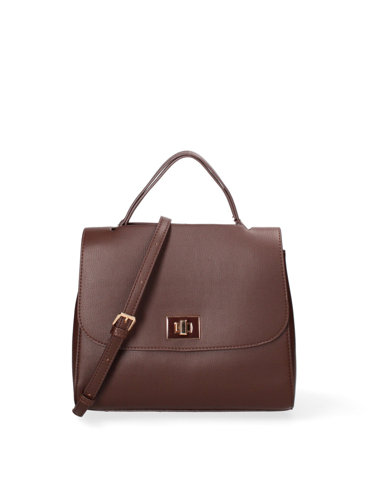 Borsa a mano da donna Ecopelle 635-1-CHOCOLATE Diana&co