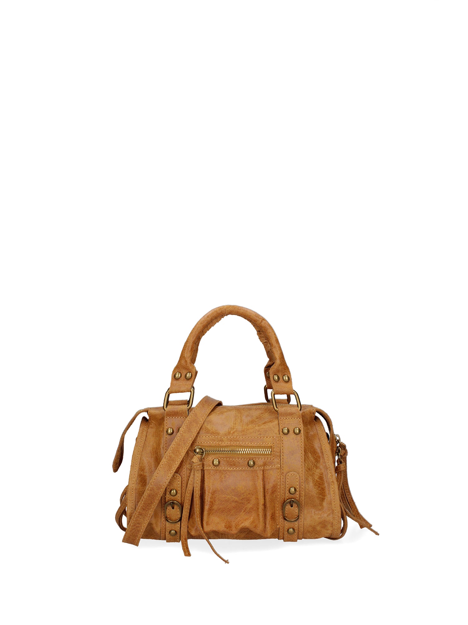 Erisia Borsa a spalla da donna Vera pelle 06091-031 CUOIO SCURO Gave Lux