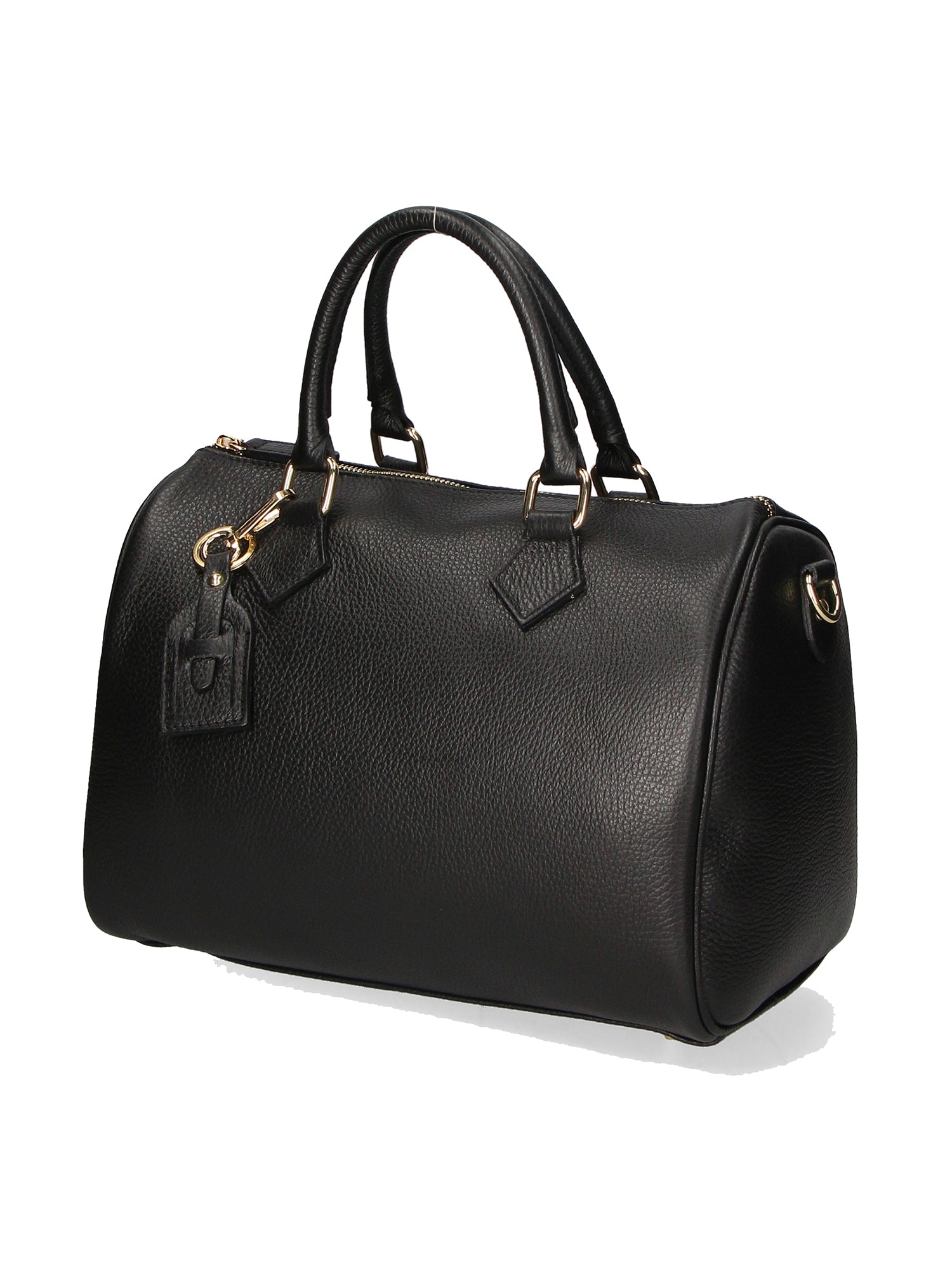 Aralia Borsa a bauletto da donna 100% pelle 5176-D28 NERO BLACK Gave Lux