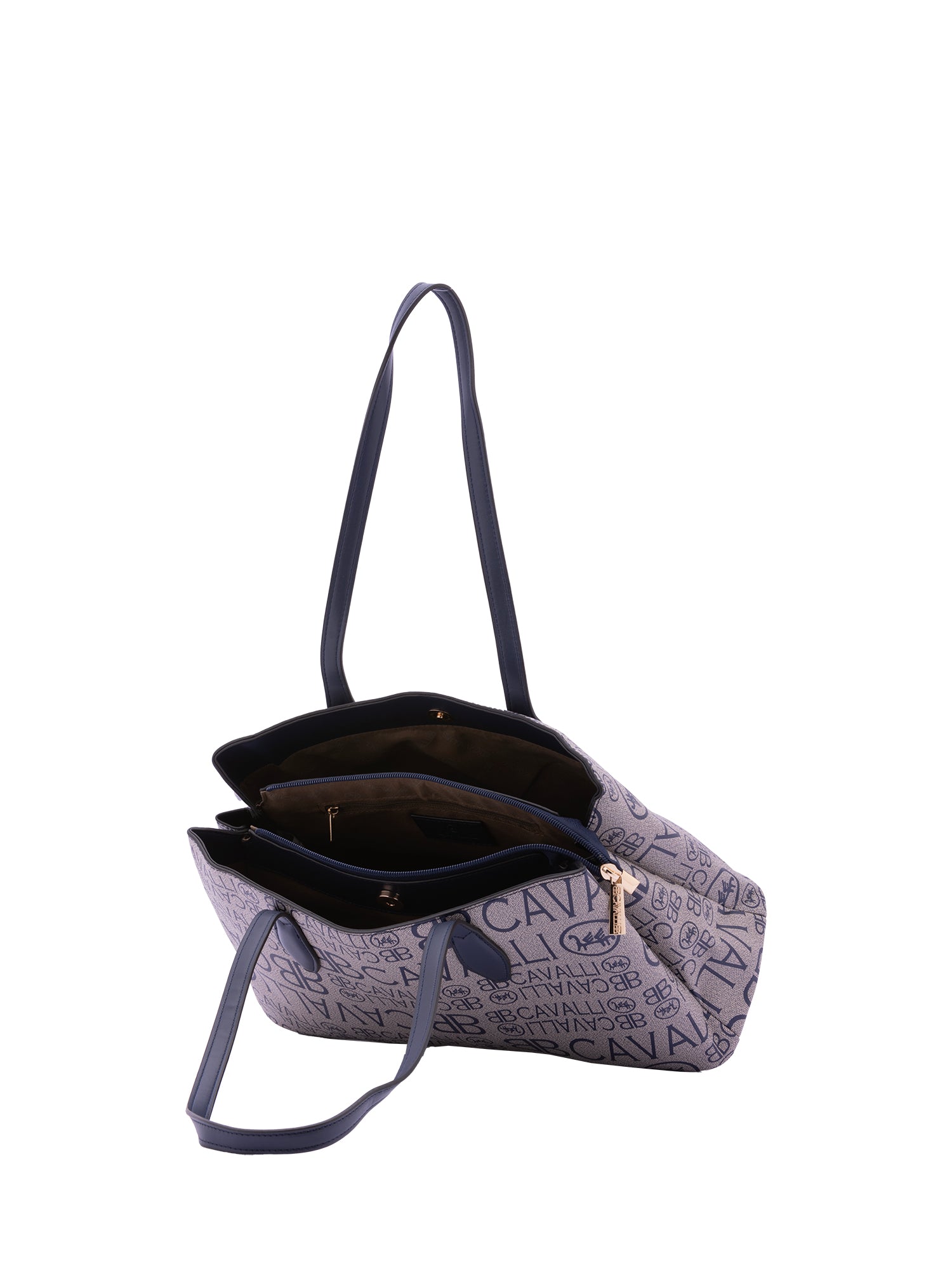 Borsa a spalla da donna Ecopelle BC1369-BLU B Cavalli