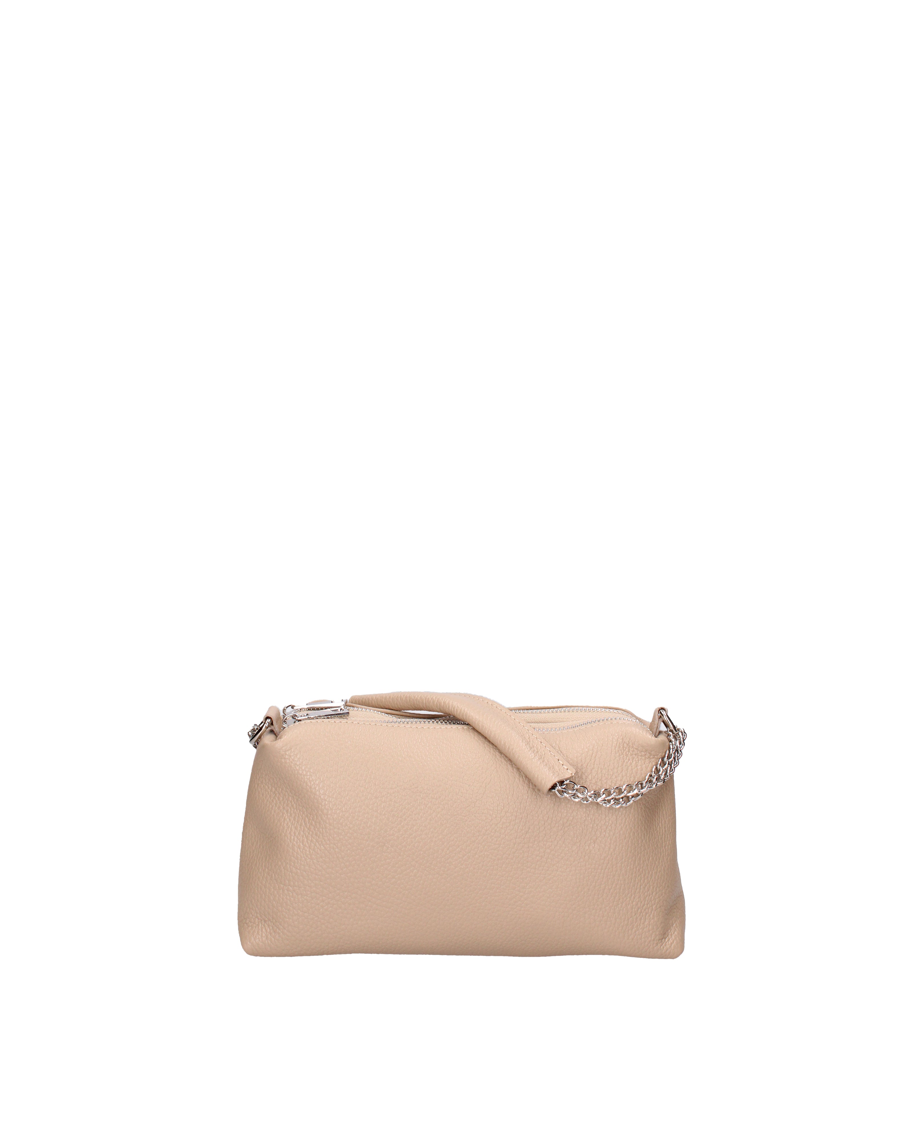 Borsa a spalla da donna Vera pelle 07141-D05 CAPPUCCINO Viola Castellani
