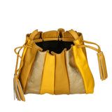 Elysia Borsa a spalla da donna Vera pelle 552043-SENAPE Gave Lux
