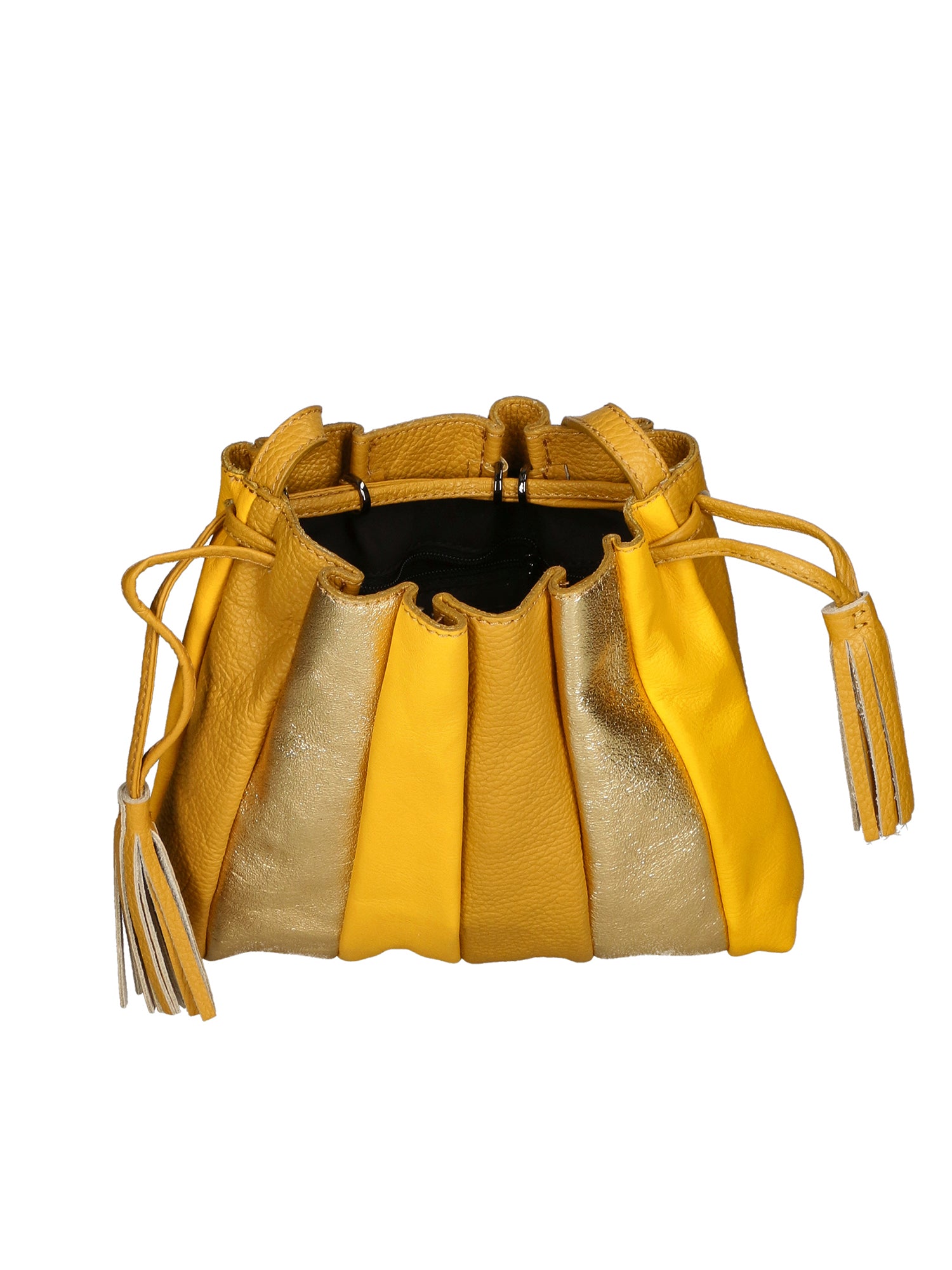 Elysia Borsa a spalla da donna Vera pelle 552043-SENAPE Gave Lux