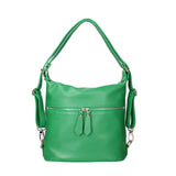 Bianca Borsa a spalla da donna Vera pelle 07136-D47 VERDE MELA Viola Castellani