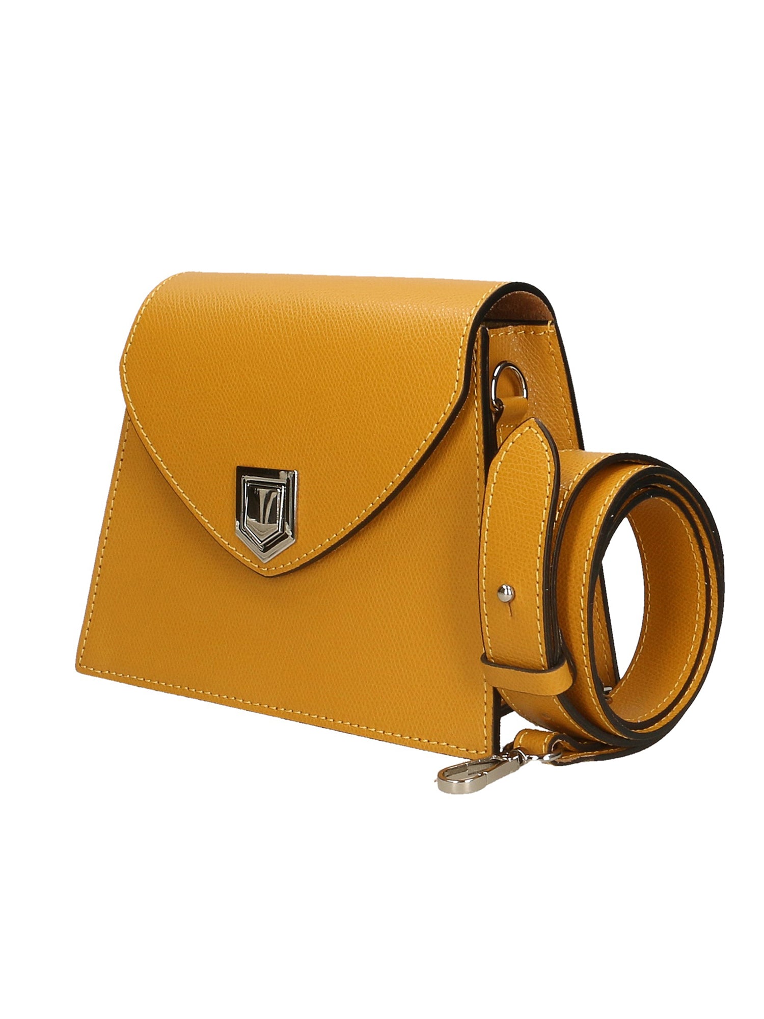 Eolara Borsa a spalla da donna Vera pelle 193842-SENAPE Gave Lux