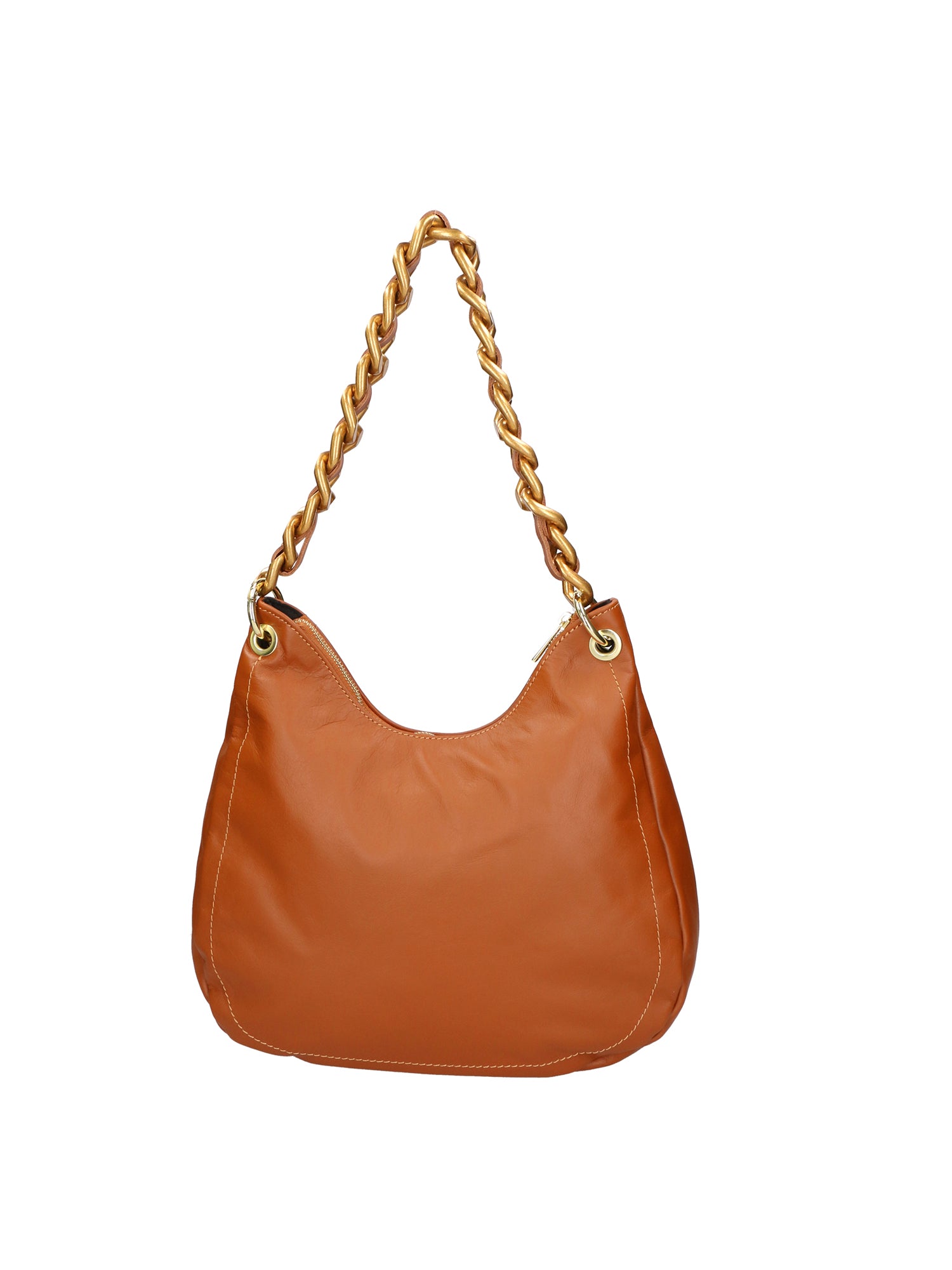 Artemisia Borsa a spalla da donna Vera pelle 05462-S17 CUOIO SCURO L015 T.MORO Gave Lux