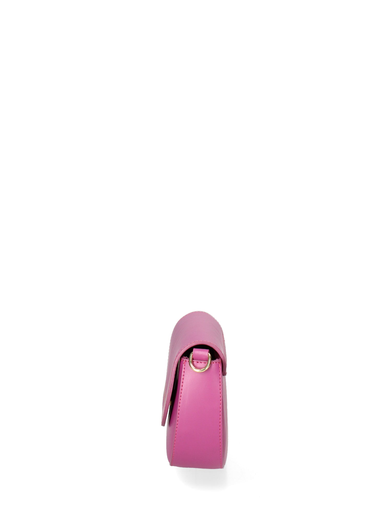 Borsa a tracolla da donna 100% pelle ruga JR-W-1017-D. FUXIA-GOLD John Richmond