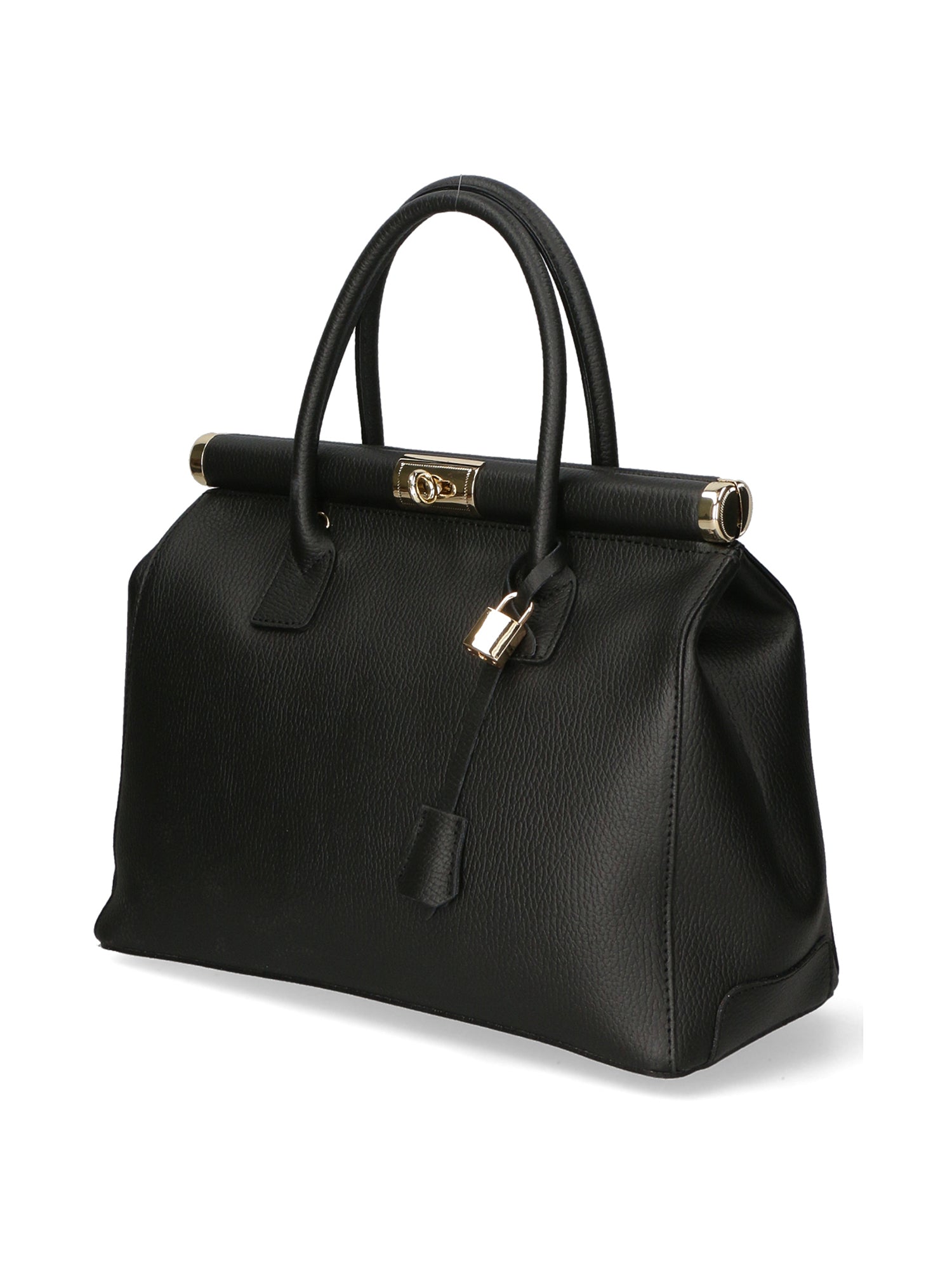 Aleria Borsa a mano da donna Vera pelle 8005-D28 NERO Gave Lux