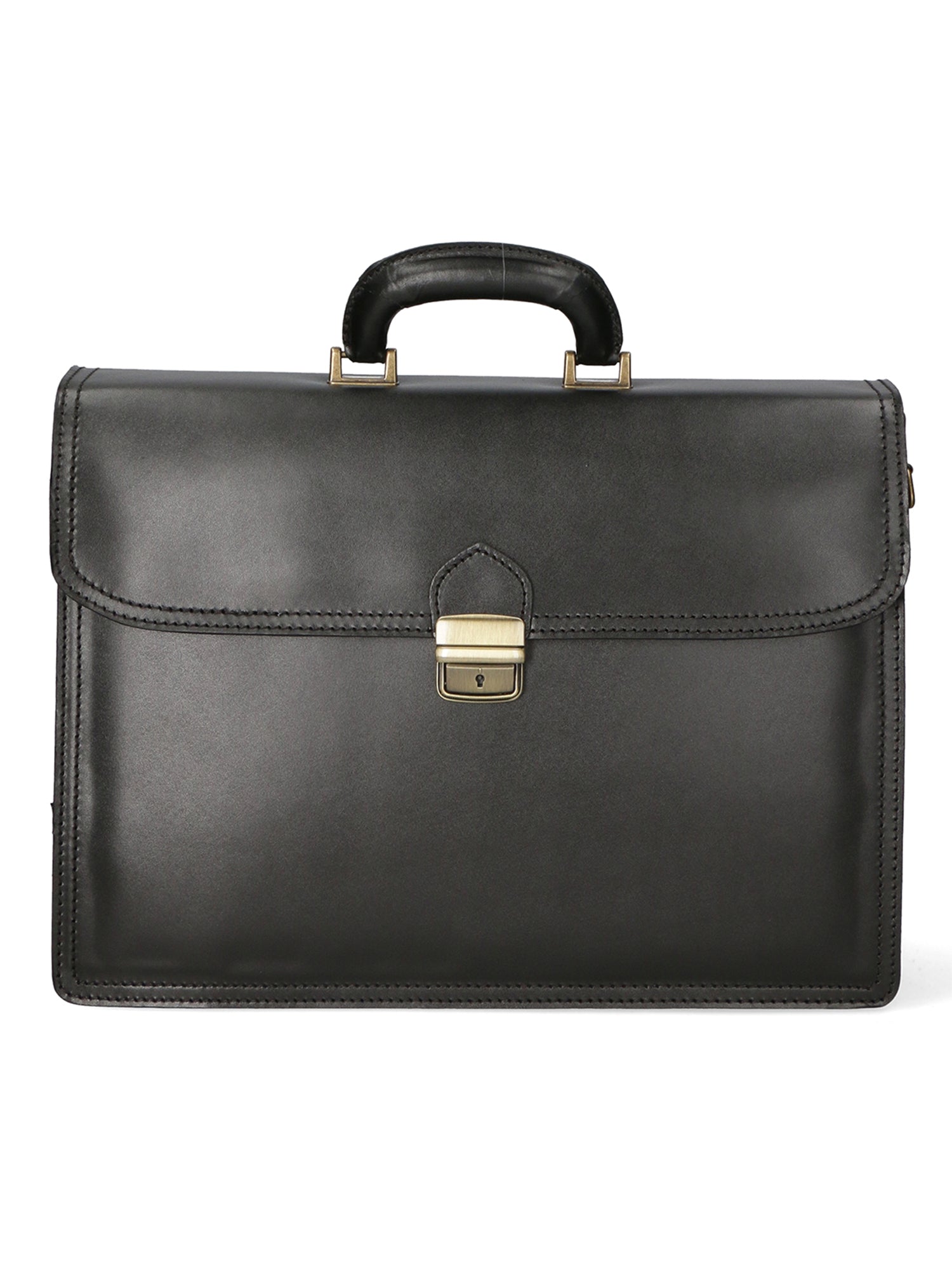 Cesare Borsa da lavoro uomo Vera pelle 7002-NERO Gave Lux