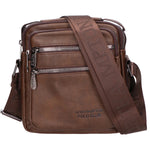Borsa a tracolla uomo 100% pelle PU PCL3055-COFFEE Northampton Polo Club