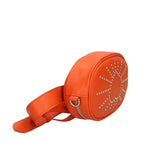 Elysa 189442-ARANCIO ORANGE Marsupio da donna in vera pelle Gave Lux