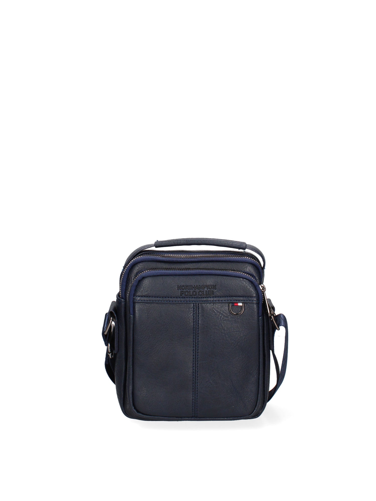 Borsa a tracolla uomo 100% pelle PU PCL3056-BLUE Northampton Polo Club