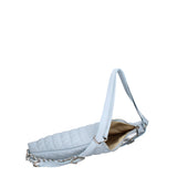 Borsa a spalla convertibile in zaino Vera pelle 07144-S92 CELESTE Roberta Rossi