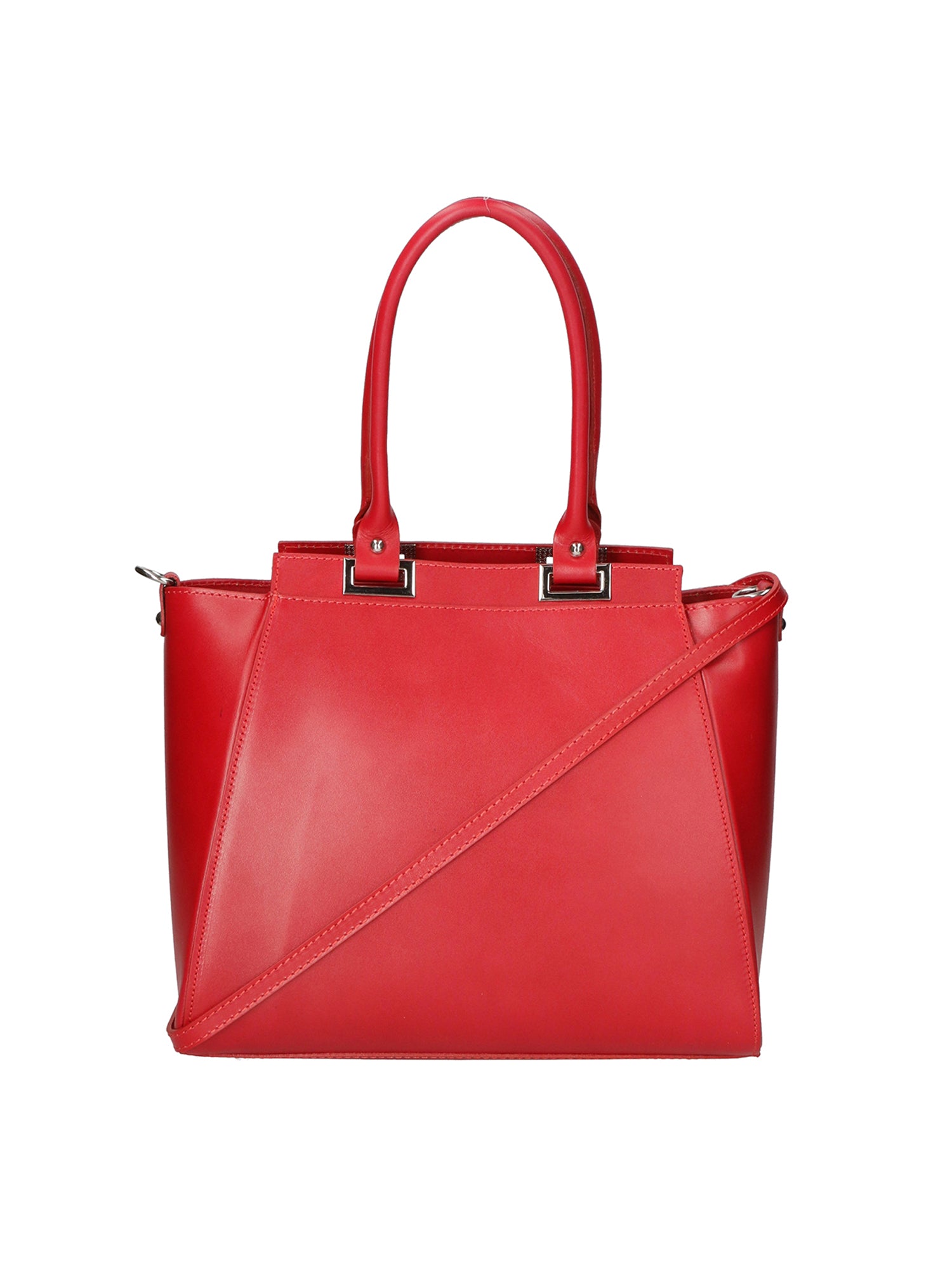 Fatima Borsa a mano da donna 100% pelle 9060-ROSSO RED Gave Lux