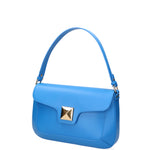 Astrea Borsa a spalla da donna 100% pelle 06015-L222 BLU ASTER Gave Lux