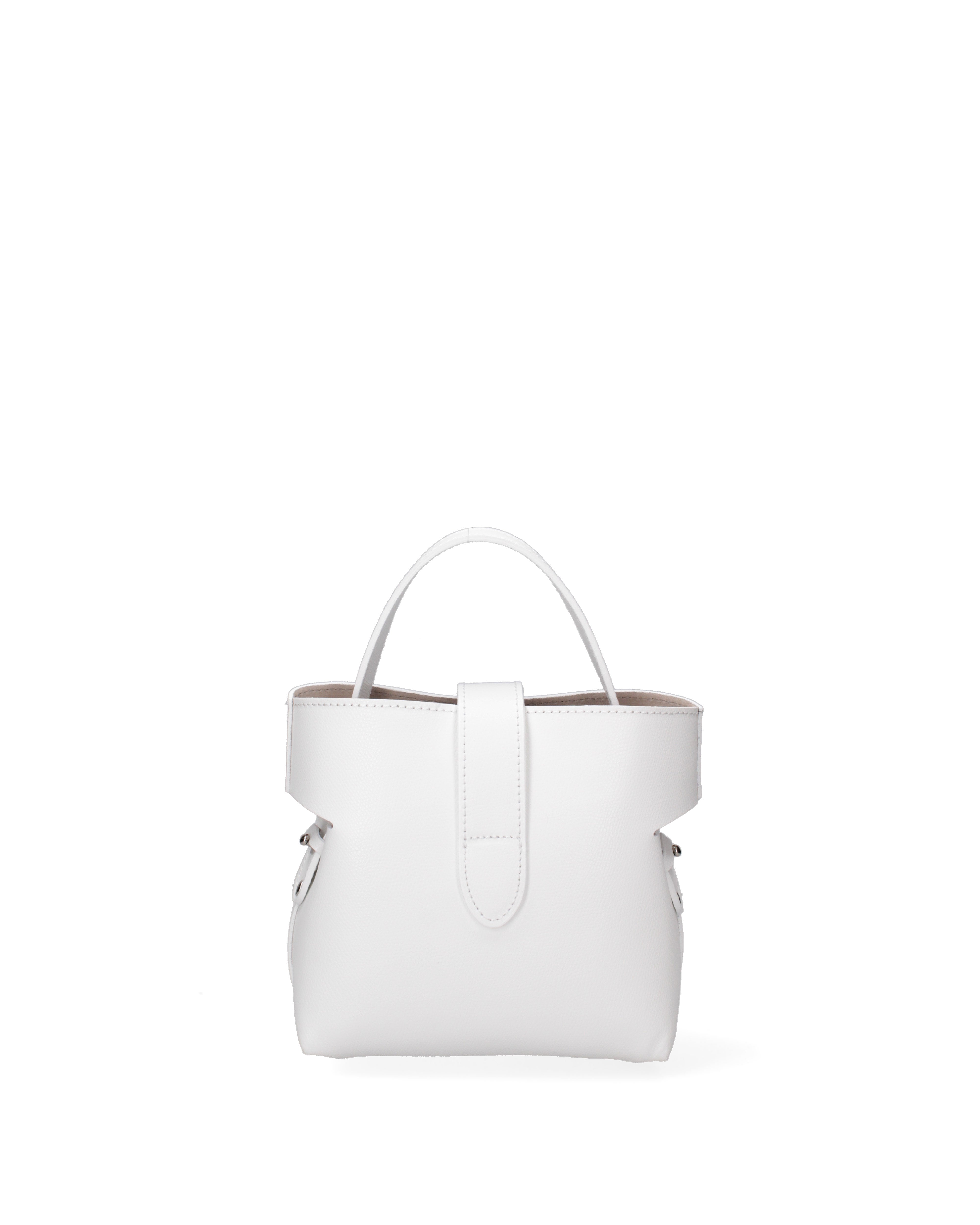 Modena Borsa a mano da donna Vera pelle 07380-PL01 BIANCO Gave Lux